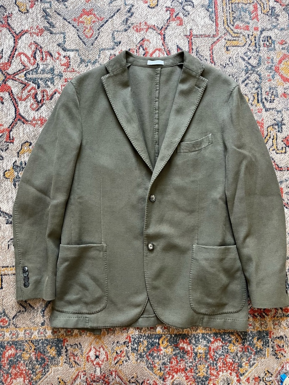 Boglioli Olive Green Lightweight Shirt Jacket